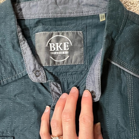 BKE Holt Pearl Snap Shirt Men’s Relaxed fit XL - Picture 6 of 10